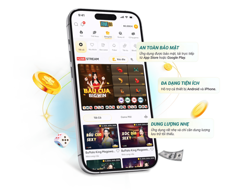 TẢI APP FIVE88